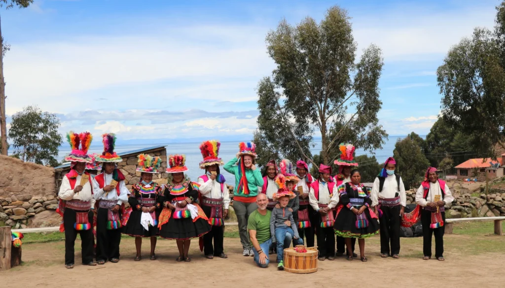 Isla Taquile Recibiendo Turistas